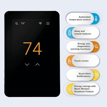 SunTouch SunStat CommandPlus Touchscreen Programmable Smart Wi-Fi Thermostat - Image 3