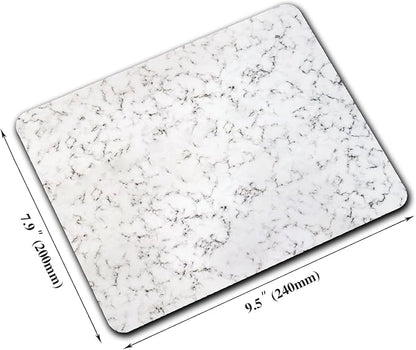 White Marble Black Texture Mouse Pads - Image 2