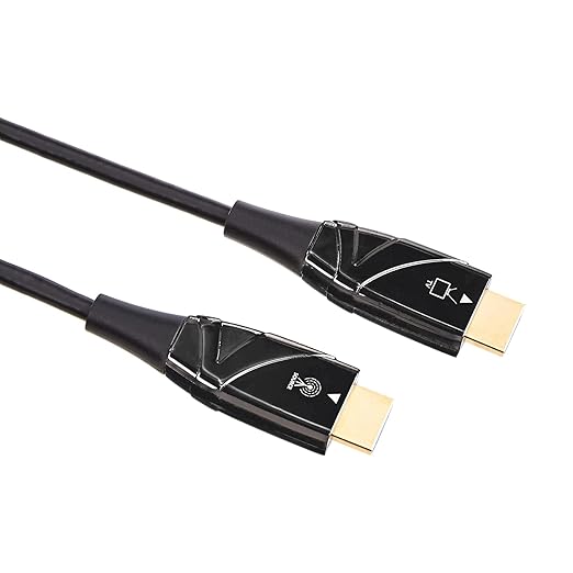 Amazon Basics HDMI Fiber Optic Cable, 18Gbps High-Speed, 48-Bit Color, Audio by AmazonBasics