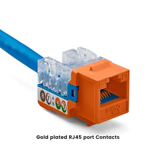 trueCABLE Cat6 Keystone Jack, Unshielded, 90 Degree Punch-Down, PoE++ 100W - Image 6