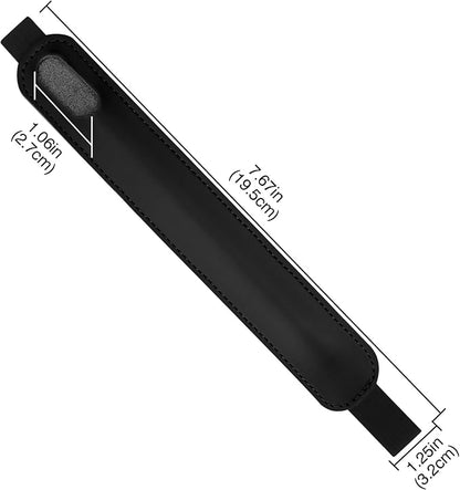 Vegan Leather Elastic Band Stylus Holder, Capacitive Pen Case - Image 2