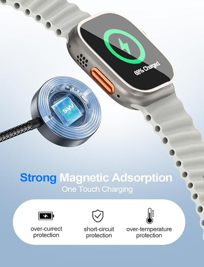 4-in-2 Charging Cable for Apple Watch Charger/Samsung/iPhone Charger, - Image 5