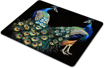 Square Mouse Pad Beautiful Peacock - Image 5