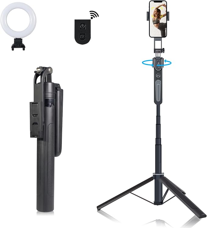 Extendable Auto Face Tracking Phone Tripod Stand, Compatible by FCCABIN