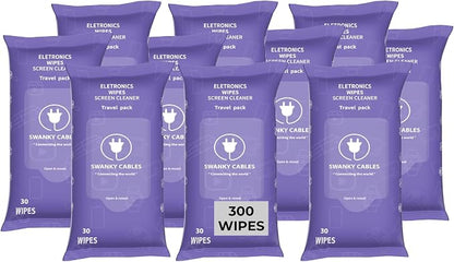 Screen Cleaner Wipes: Electronic Wipes by SWANKYCABLES
