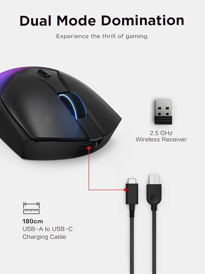 Lenovo Legion M410 Wireless RGB Gaming Mouse – 6 Button Palm Grip Mouse - Image 8