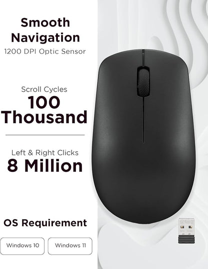 Lenovo 530 Wireless Mouse – Full Size Computer Mouse - Image 3