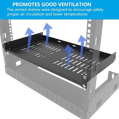 1U Disassembled Universal Server Rack Shelf Steel - Image 4