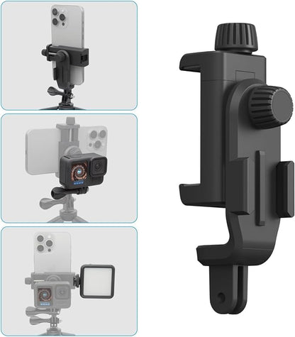 Suptig Phone Holder for Tripod, Action Camera Tripod Mount Adapter Compatible - Image 7