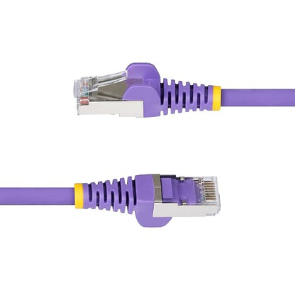 StarTech.com 1ft Purple CAT6a Ethernet Cable, Snagless RJ45, 100W PoE++ - Image 3