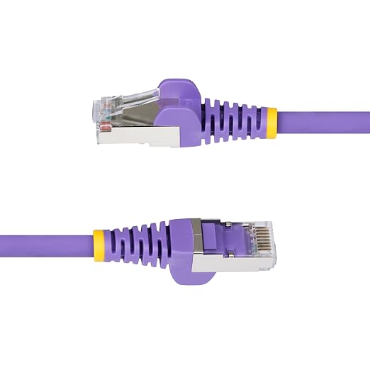 StarTech.com 25ft Purple CAT6a Ethernet Cable, Snagless RJ45, 100W PoE++ - Image 3