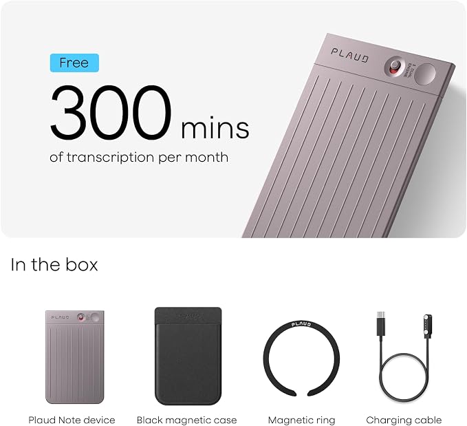 Plaud Note AI Voice Recorder Black - Image 9