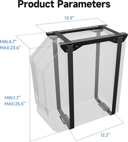 Suptek Uiversal PC Wall Mount, Computer Case CPU Holder Under-Desk PC Holder - Image 7