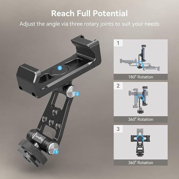 SmallRig Phone Support for DJI Stabilizers, Adjustment Phone Mount Adapter - Image 6