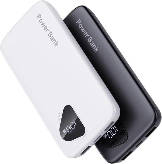 2025 Portable Charger with Built in Cables, 12800mAh Travel Essential Battery by FancyBean