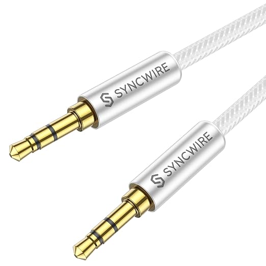SYNCWIRE Aux Cable 3.5 mm Audio Cable - 2 m Nylon Jack Cable by SYNCWIRE