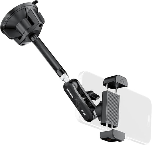 NEEWER Phone Holder for Your Car, 360° Rotating Vacuum Suction Cup Metal Cell by Neewer