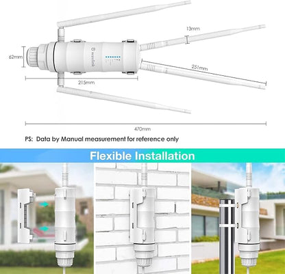 WAVLINK AC1200 Outdoor WiFi Range Extender, Weatherproof Dual Band Outdoor - Image 7