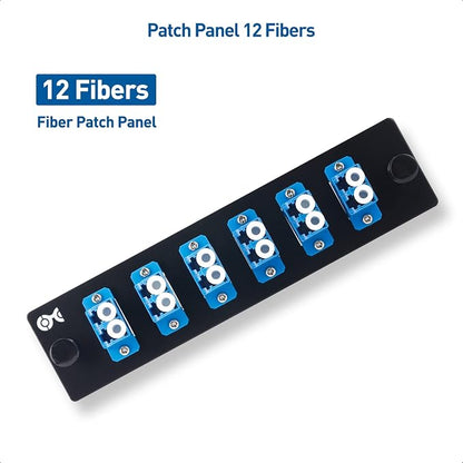Cable Matters 12 Fibers LC to LC OS2 Single Mode Fiber Patch Panel - Image 6