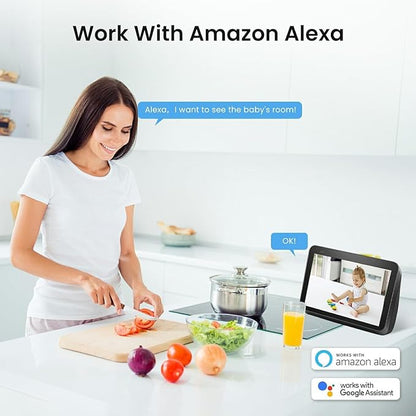 AMOROM Indoor Camera for Home Security 360°, 1080p Pet Cameras - Image 8