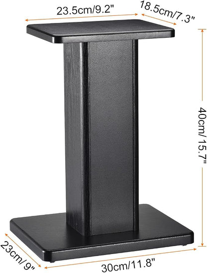 MECCANIXITY Wood Speaker Stands, 2 Pack 15.7 Inch Universal Speaker Stand - Image 2