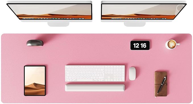YSAGi Leather Desk Pad Protector, Office Desk Mat, Large Mouse Pad, Non-Slip PU by YSAGi