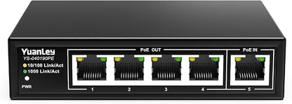 YuanLey 5 Port PoE Extender Gigabit by YuanLey
