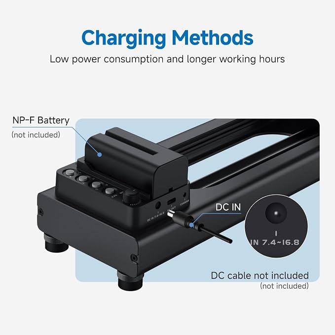 Accsoon Toprig 16inch/40cm Camera Slider Motorized, Button&APP Control - Image 5