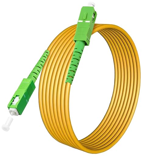 100ft SC/APC to SC/APC Fiber Optic Internet Cable, Single Mode Fiber Patch Cable by Bangun