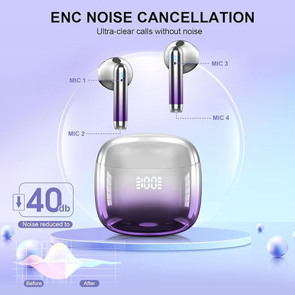 Wireless Earbuds, IPX7 Waterproof Bluetooth 5.4 Earphones in-Ear Earbuds - Image 6