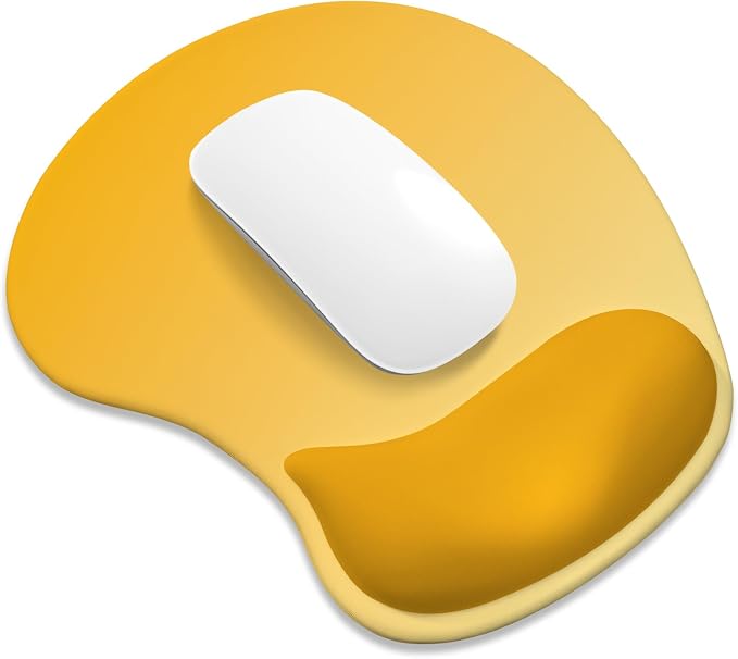 ITNRSIIET Ergonomic Mouse Pad, Cushioned Gel Wrist Rest, Non-Slip Base by +ITNRSIIET