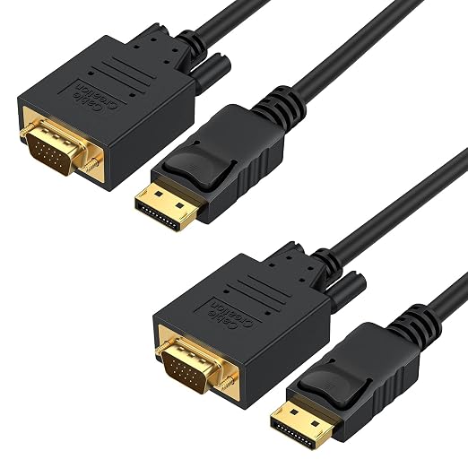 CableCreation DP to VGA Cable 6 FT, DP Male to VGA Male Cable by CableCreation