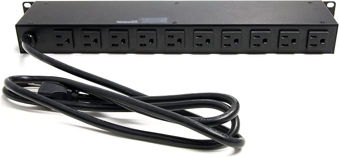 StarTech.com 16 Outlet Horizontal 1U Rack Mount PDU Power Strip - Image 3