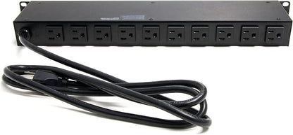 StarTech.com 16 Outlet Horizontal 1U Rack Mount PDU Power Strip - Image 3