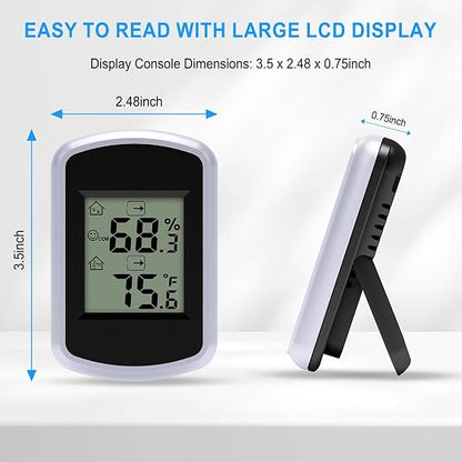 Urageuxy Digital Hygrometer Thermometer, Temperature Humidity Monitor - Image 3