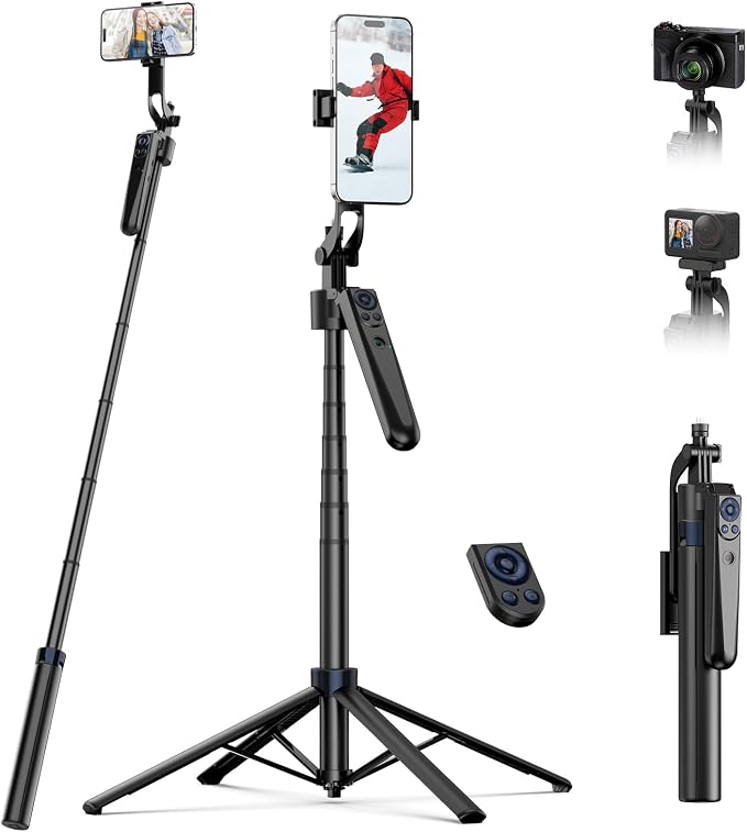 TELESIN 63" Smart Auto-Face Tracking Tripod by telesin