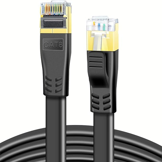 DDMALL CAT 8 Ethernet Cable, 25ft High Speed 40Gbps 2000MHz Shielded in Wall by DDMALL