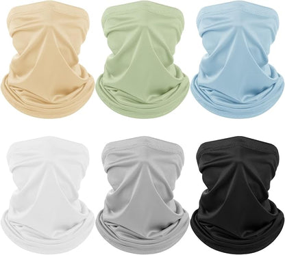 Geyoga 6 Pieces Summer UV Protection Cooling Neck Gaiter Face Clothing Neck by Geyoga