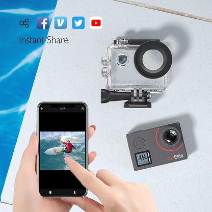 AKASO V50 Elite 4K60fps Touch Screen WiFi Action Camera Voice Control EIS 131 - Image 6