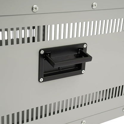 6U Stereo & Studio Rack with Wheels, Open Frame Audio Rack Cabinet, Rolling - Image 7