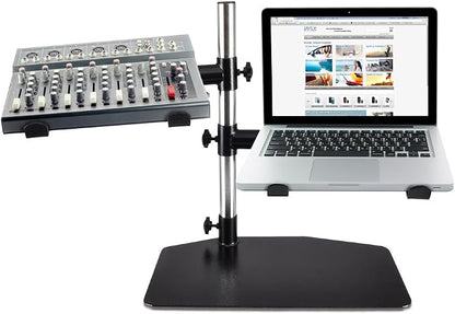 Pyle Portable Dual Laptop Stand – Standing Table Holder - Image 2