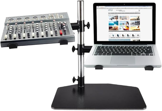 Pyle Portable Dual Laptop Stand – Standing Table Holder - Image 2
