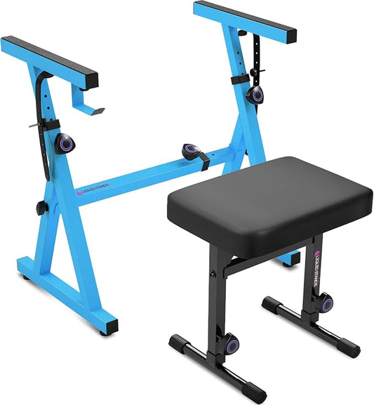 Liquid Stands Portable Heavy Duty Digital Piano Stand & Bench Set by LiquidStands