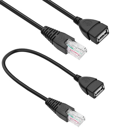 MEIRIYFA USB Female to RJ45 Cable USB to RJ45 Ethernet 8P4C Adapter Network by MEIRIYFA
