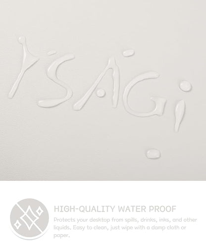 YSAGi Non-Slip Leather Desk Pad Long Size, Waterproof Laptop Computer Desk - Image 4