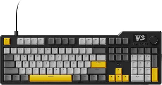 AJAZZ AK35I V3 104-Key Full Size Wired Gasket Mount Gaming Keyboard by DAIDAI