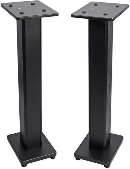 Rockville Pair RHTSB 36 Inch Bookshelf Speaker Stands, High-Performance Wood - Image 2