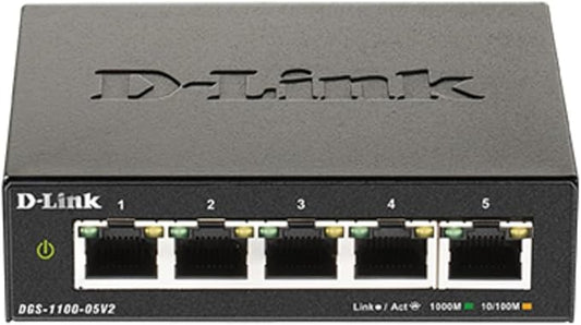 D-Link 5-Port Gigabit Smart Managed Ethernet Switch, IGMP Snooping, Web UI by D-Link
