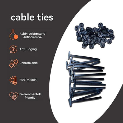 2026 upgraded heavy-duty self-locking nylon cable ties - Image 2
