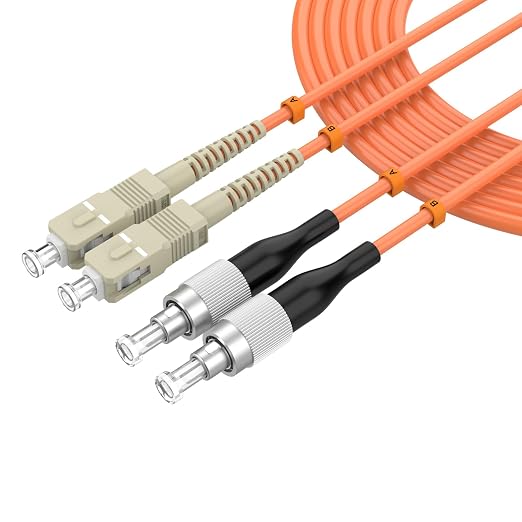 OM1 Fiber Optic Jumper Optical Patch Cord, SC/UPC to FC/UPC Multimode Duplex by lidkew
